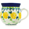 Polish Pottery Bubble Mug 12oz Yellow Rose