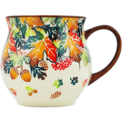 Polish Pottery Bubble Mug 13 oz Autumn Wind UNIKAT