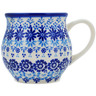 Polish Pottery Bubble Mug 13 oz Blue Magnificence