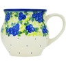 Polish Pottery Bubble Mug 13 oz Blueberries Season UNIKAT