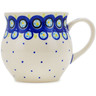 Polish Pottery Bubble Mug 13 oz Cerulean &amp; Teal Bubbles