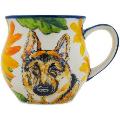 Polish Pottery Bubble Mug 13 oz Distinguished UNIKAT