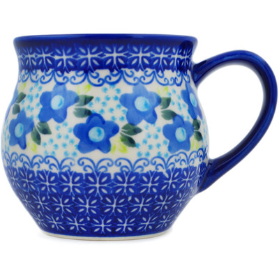 Polish Pottery Bubble Mug 13 oz Field Day UNIKAT