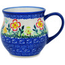 Polish Pottery Bubble Mug 13 oz Field Of Joy UNIKAT