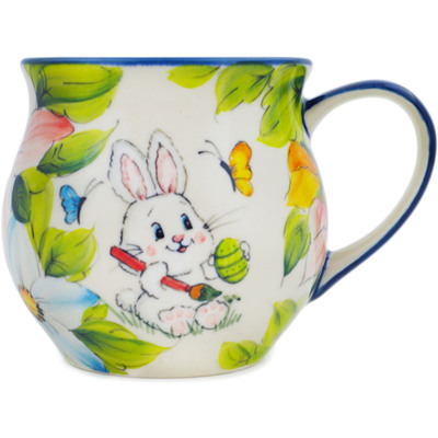 Polish Pottery Bubble Mug 13 oz First Easter
