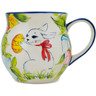 Polish Pottery Bubble Mug 13 oz First Easter UNIKAT