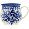 Polish Pottery Bubble Mug 13 oz Morning Frost UNIKAT