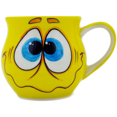 Polish Pottery Bubble Mug 13 oz Silly Billy UNIKAT