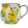 Polish Pottery Bubble Mug 13 oz Sweet Duckling UNIKAT