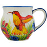 Polish Pottery Bubble Mug 13 oz Sweet Nectar UNIKAT