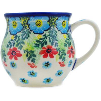 Polish Pottery Bubble Mug 13 oz Tunnel Vision UNIKAT