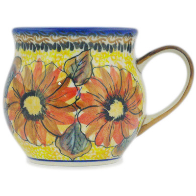 Polish Pottery Bubble Mug 13 oz UNIKAT