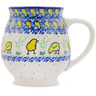 Polish Pottery Bubble Mug 15 oz Hatched