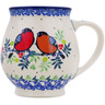 Polish Pottery Bubble Mug 15 oz Robin &amp; Wren UNIKAT