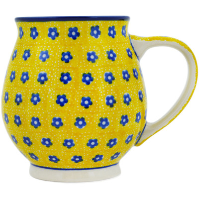 Polish Pottery Bubble Mug 15 oz Sunshine