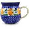 Polish Pottery Bubble Mug 16 oz Angel Fish