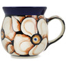 Polish Pottery Bubble Mug 16 oz Autumn Poppies UNIKAT