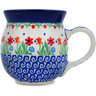 Polish Pottery Bubble Mug 16 oz Babcia&#039;s Garden