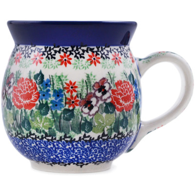 Polish Pottery Bubble Mug 16 oz Basket Of Beauty UNIKAT