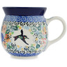 Polish Pottery Bubble Mug 16 oz Beautiful Canopy UNIKAT