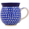 Polish Pottery Bubble Mug 16 oz Blue Night UNIKAT