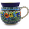 Polish Pottery Bubble Mug 16 oz Bountiful Bouquet UNIKAT