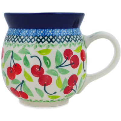 Polish Pottery Bubble Mug 16 oz Cherry Sweet