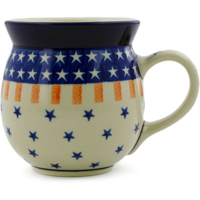 Polish Pottery Bubble Mug 16 oz Classic Americana