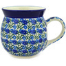 Polish Pottery Bubble Mug 16 oz Climbing Daisy