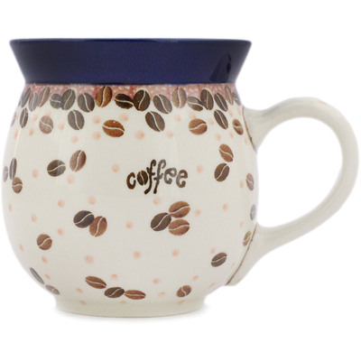 Polish Pottery Bubble Mug 16 oz Coffee Bean