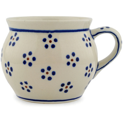Polish Pottery Bubble Mug 16 oz Daisy Dots
