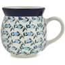 Polish Pottery Bubble Mug 16 oz Daisy Vibrancy