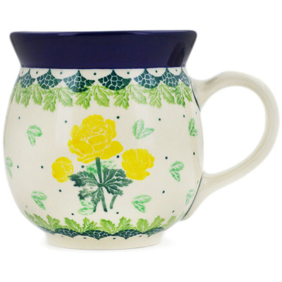 Polish Pottery Bubble Mug 16 oz Evening Rose
