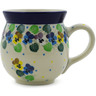 Polish Pottery Bubble Mug 16 oz Flourishing Petals