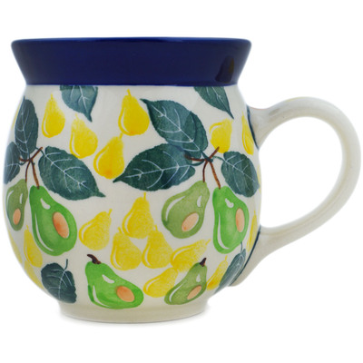 Polish Pottery Bubble Mug 16 oz Fresh Pear