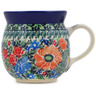 Polish Pottery Bubble Mug 16 oz Garden Of Happiness UNIKAT