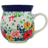 Polish Pottery Bubble Mug 16 oz Homegrown UNIKAT