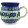 Polish Pottery Bubble Mug 16 oz Infinity Flower