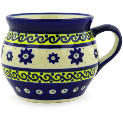 Polish Pottery Bubble Mug 16 oz Lemon Pepper