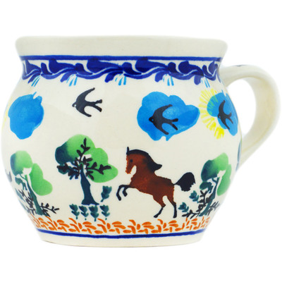 Polish Pottery Bubble Mug 16 oz Like The Wind