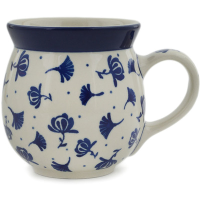 Polish Pottery Bubble Mug 16 oz Lily Of Nile