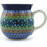 Polish Pottery Bubble Mug 16 oz Mardi Gras UNIKAT