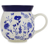 Polish Pottery Bubble Mug 16 oz Meadow Scatter