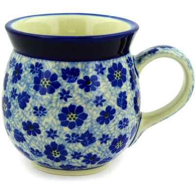 Polish Pottery Bubble Mug 16 oz Misty Dragonfly