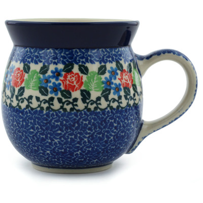 Polish Pottery Bubble Mug 16 oz Obsessive Spring