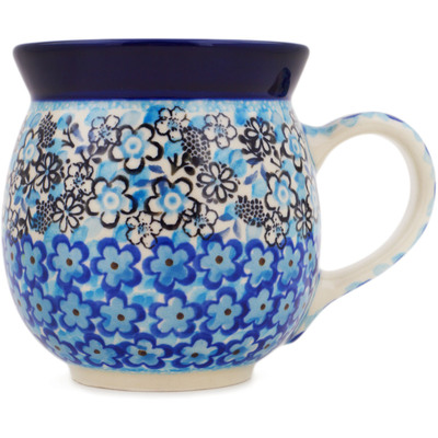 Polish Pottery Bubble Mug 16 oz Out Of Blue UNIKAT