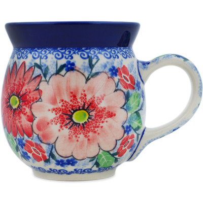Polish Pottery Bubble Mug 16 oz Peak Of Perfection UNIKAT