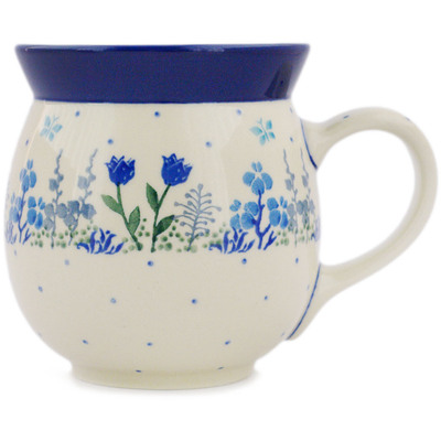 Polish Pottery Bubble Mug 16 oz Petal Grove