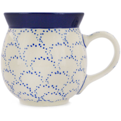 Polish Pottery Bubble Mug 16 oz Petal Outline