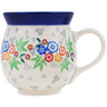 Polish Pottery Bubble Mug 16 oz Picnic In Autumn UNIKAT